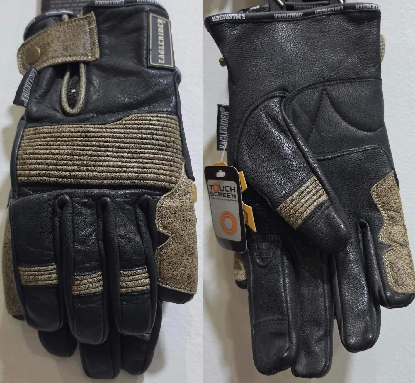Black Bronze Leather Glove Sp-1022