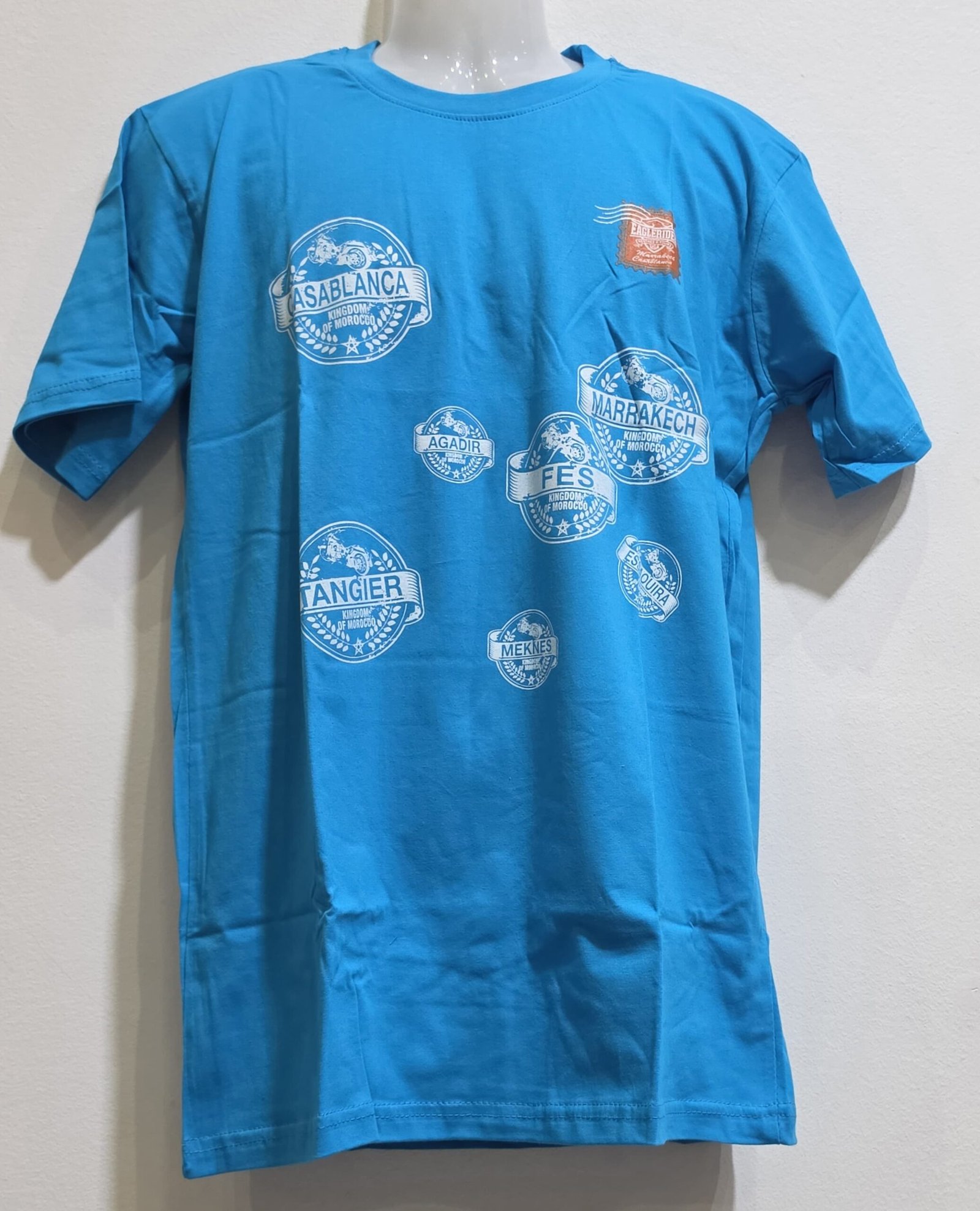 Blue Cotton T-Shirt Sp-38653